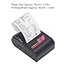 Hilitand Portable Handheld Thermal Receipt Printer 80mm Second Printing Speed with 203dpi Resolution Shipping Label Printer