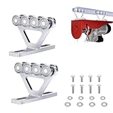 8 Wheel Heavy Duty Hoist Trolley for PA200-1000 Electric Hoist, Unistrut Trolley Assembly Fits 1-5/8' Unistrut Channels, High Load-Bearing Garage Lift System, Silent Operation (2 Pack)