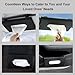 Tissue Holder in Car—PU Leather Car Napkin Holder, car Kleenex Holder for Visor & Backseat, Easy to Use (Black)