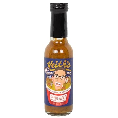 Keith's HOT Chicken Sauce by Heatonist, Hot Sauce Made with Natural Ingredients: Serrano Peppers, Ranch & Vermont Maple Syrup, 5 fl oz Bottle (1-Pack)