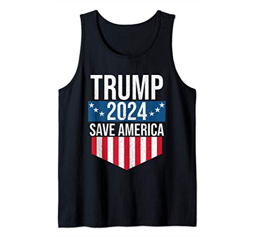 Trump 2024 Save America Partidarios de Donald Trump Camiseta sin Mangas Cover