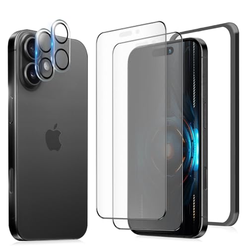 MINIKA �y�A���`�O���A�t�B�����z iPhone 17 �p�� �ی�t�B���� ���炳�� ��Phone 17 �K���X�t�B���� �A���`�O���A ���˖h�~ �A�C�t�H�� 17 �t�B���� �T���T�� �w��h�~ �S�ʕی� �����x�^�b�` �y�K�C�h�g�t��/�J�����t�B���� �t