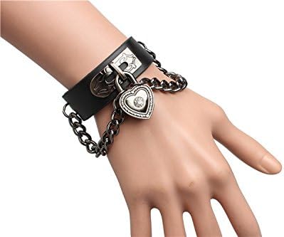 Amazon ナナ風 Nana コスプレ ゴシック パンク ファッション ロック レザー ブレスレット 黒 コスメ アクセサリー おもちゃ
