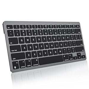 Wireless Keyboard for Mac, Ultra-Slim Bluetooth Keyboard with Stable Connec...