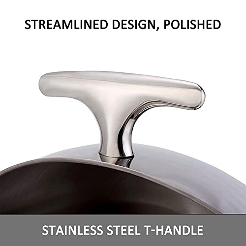 AIZYR 6L Runder Roll Top Chafing Dish, Chafer- Und Buffetwärmer-Sets Aus Edelstahl Mit Kraftstoffhaltern Für… – Bild 6