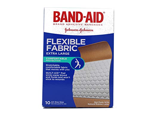 Band-AID Flexible Fabric Bandages, Extra Large 10 ea