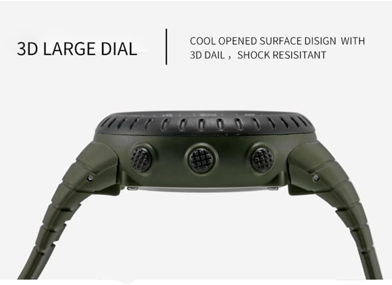 பக்கம் view of the SMAEL 1237 digital watch, highlighting the large dial and button placement.