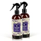 Abbey & Sullivan Linen Spray, Lavender Vanilla, Fabric Freshener and Odor Eliminator, Pack of 2, 16 oz