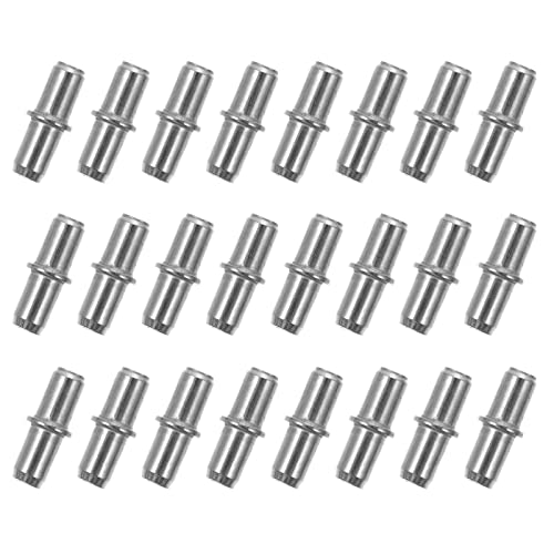 Angoily 50 Pcs alfileres de estante de armario apoyo clavijas de estante - Separadores estantes - Sujetadores estantes clavija de tablilla de armario soporte para mamparas de armarios