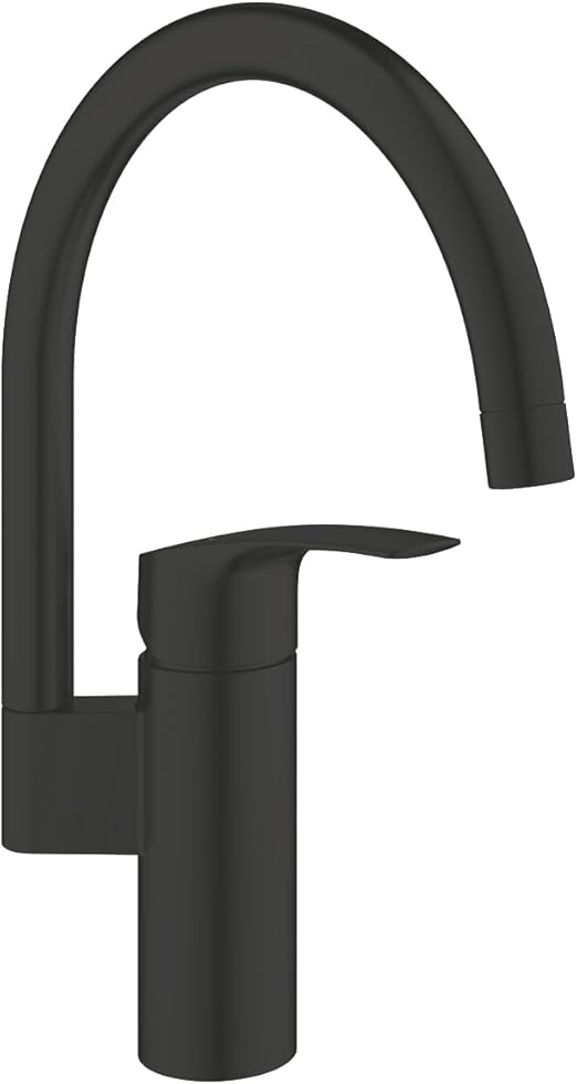 Grohe Eurosmart High Mouth Kitchen Sink Mixer Tap Matt Black Amazon