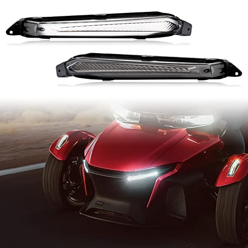 Sautvs Led Signature White Lights Kit For Can-Am Spyder, Daytime Running Lights Drl For Can Am Spyder Rt 2020-2022 Accessories (2Pcs, Replace #219401024) #TOP25