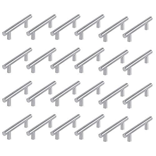 Atlantic Cabinet Handle Pull Stainless Steel Brushed Nickel for Kitchen and All Types Wooden Furniture Doors , Total Length: 5.50 inches, Hole to Hole - 96 MM,Pack of 24 PCS