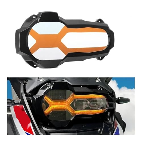Couvercle de protection de phare de moto pour R 1250 GS robuste et transparent