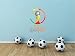 World Cup 2002 FIFA - Adesivo da parete in vinile, motivo: calcio giapponese, calcio, calcio, sport, dimensioni: 63 x 40 cm