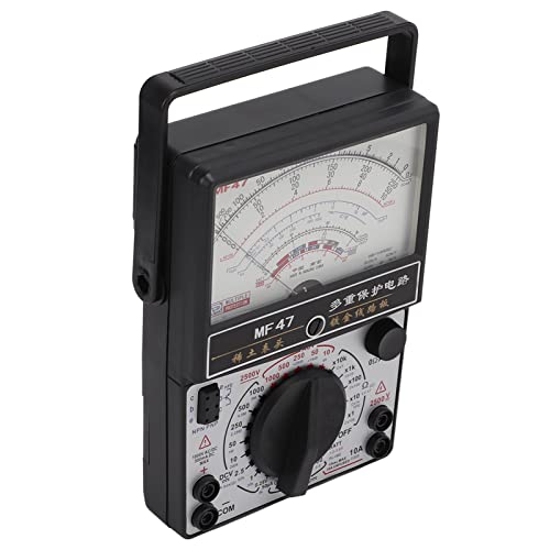 MF47 Multirange Analog Voltmeter, Internal Magnetic Pointer Type Multimeter High Accuracy Analog Multimeter Voltmeter multimeter for Industry Analog multimeters