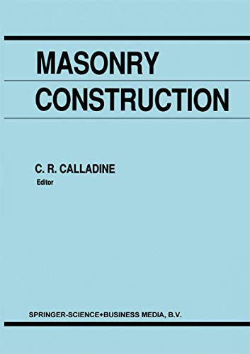 Livre Masonry Construction Structural Mechanics pour ingénieurs - 2