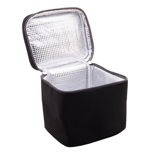 Bolsa Térmica de Poliéster Easy Life Preta 17cm x 17cm x 13,5cm - Lyor