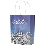 Sacs-cadeaux 12Pcs Ramadan Muslim Religious SuppliesSacs-cadeaux en Papier Eid MubarakSacs en Papier- pour la Décoration de la Fête de L'Aïd(#1) Muslim Religious Supplies
