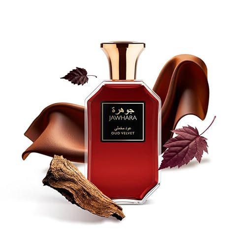 Jawhara Collection Oud Velvet Unisex Eau de Parfum, holziger Amber-Duft mit betörenden Noten von Oudholz, langanhaltender Duft für jeden Anlass, 100 ml