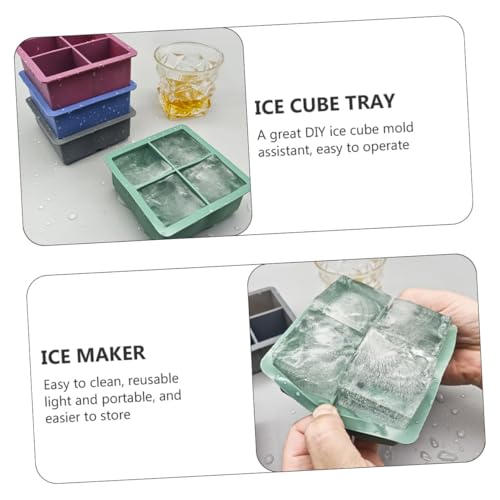 Moldes de silicona para cubitos de hielo 2 piezas miniatura 5