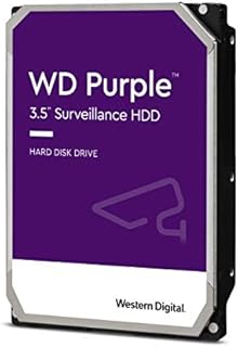 Western Digital Purple 1TB Surveillance 3.5 Inch SATA 6 Gb/s Hard Disk Drive with Allframe 4K Technology - 180TB/yr, 64MB Cache, 5400rpm - WD10PURZ