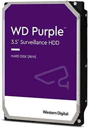 Western Digital 12TB WD Purple Surveillance Internal Hard Drive HDD - SATA 6 Gb/s, 256 MB Cache, 3.5" - WD121PURZ