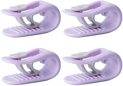 AIMTOP 4 clips para edredón, cortinas, edredón, edredón, edredón, funda de edredón, color morado