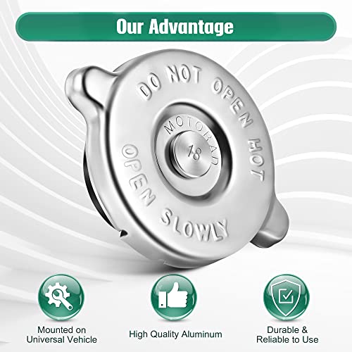 Dreyoo 18 PSI Radiator Cap Cover Assembly, Radiator Cap Replacement for Universal Vehicle, Radiator cover Auto Part for Holding Auto Engine Coolant Cooling Vehicle Specific