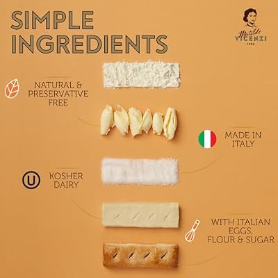 Millefoglie D'Italia Classiche by Pasticceria Matilde Vicenzi, Gourmet Italian Puff Pastry Cookies, Made in Italy - 4.41oz (125g), 4-Pack