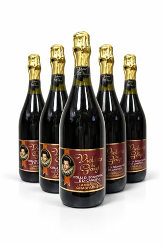 Violetta de' Giorgi - Lambrusco Grasparossa D.O.C. Tinto Dulce, Colli di Scandiano e di Canossa - (Caja de 6 Botellas de 75 cl)