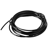 16.4 Feet Black Vacuum Hose, Silicone ID 1/8 Inch(3mm) High Temperature Vacuum Tubing Hose, OD 3/16inch(5mm) Vacuums Tube for Automotive and Pipeline