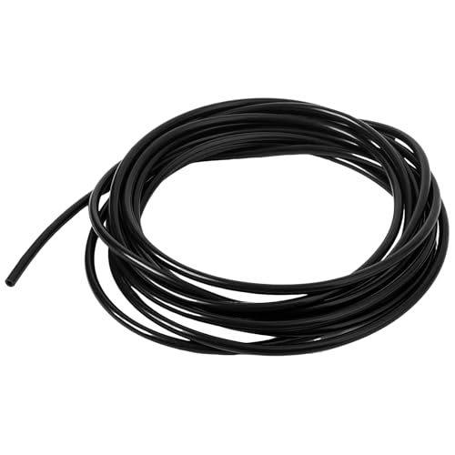 16.4 Feet Black Vacuum Hose, Silicone ID 1/8 Inch(3mm) High Temperature Vacuum Tubing Hose, OD 3/16inch(5mm) Vacuums Tube for Automotive and Pipeline