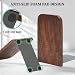 KCatsy Buchstützen Holz 2 Stück (1 Paar) Walnussholz 17 x 12 x 10,5 cm - Bookends Buchstütze Holz Bücherstütze Bücherhalter DVD Regal für Zuhause, Büro und Schule
