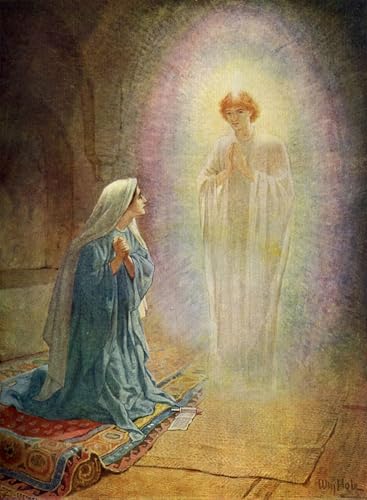 Graffiti Art Mural Marie l'ange Gabriel Bible affiche 60x90cm