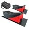 KUNOVA RV Leveler Block Ramp Kit - 2 Levelers, 2 Blocks, 2 Skid Pads With Carry Bag For Travel Trailers