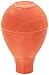 Heathrow Scientific HS20630D 60 mL Natural Red Rubber Bulb, 80 x 54 mm (L x O.D.), 6 mm Hole Diameter