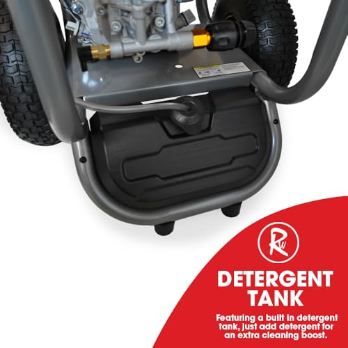 Petrol Pressure Washer RocwooD RS820 Max 4800PSI 4 Stroke Engine 9.5L/min 7HP Recoil Start 3.6L Fuel Capacity 10m Hose 212cc Engine 5 x Quick Connector Nozzles - Image 8