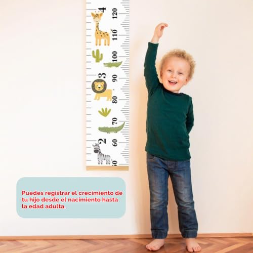 Miniatura 6 de Fokroin Medidor Niños Pared, Medidor Altura Gráficos De Crecimiento, Medidor Altura Niños Pared Montado En La Pared, Medidor Altura Niños Pared, Decoracion Habitacion Bebe Para Niños Y Niñas