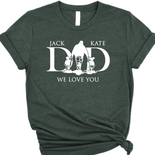 Dad We Love You Shirt, Personalized Fathers Day Shirts,Custom Tshirts Shirts For Dad,Dad Shirt For Men, Father's Day Gifts,Funny Dad Gifts For Fathers Day Tees, Dad T Shirt, Fathers Day Gifts From Son #TOP1