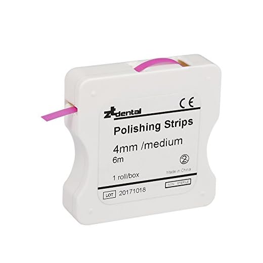 1 Rollo/Caja Blanqueadores de dientes Tira de Pulido Dental 4mm Blanqueamiento Dental Superficie y Diente Interdental (Rosa (medio), 1 pc)