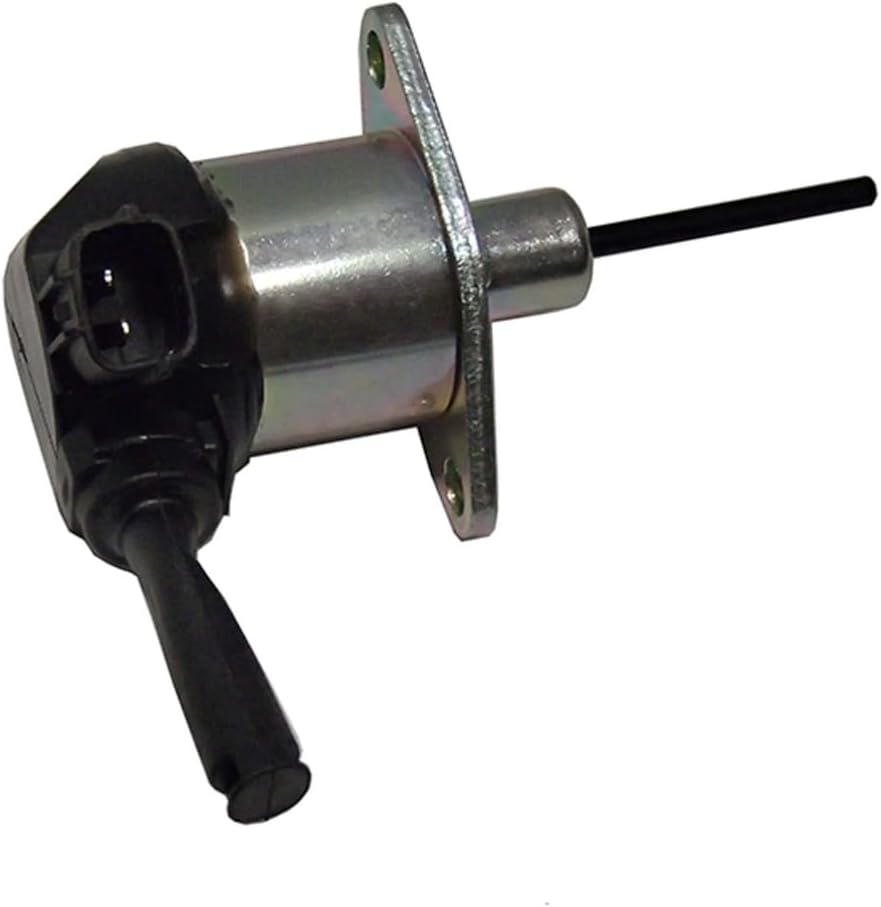 Fuel Solenoid, Compatible with Kubota L2501D L2501F L2501H L2800D, 12V 1A02160013 1A02160015, Replacement Part for Excavator