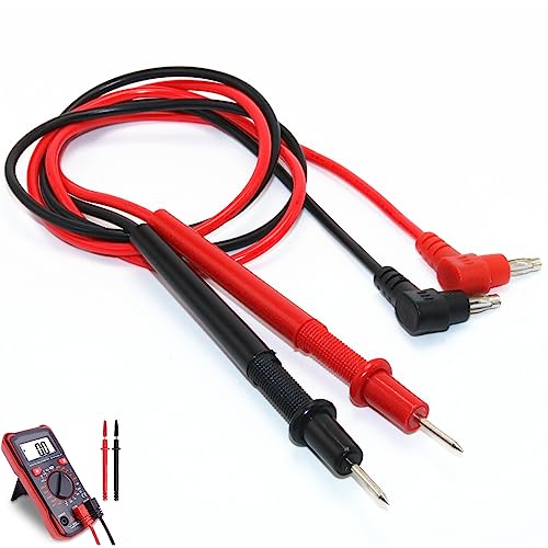 Multimeter Test Leads Kit, 2 Pieces Test Lead 1000V 10A Probe Test Lead Universal Digital Multimeter Test Lead Probe Cable for Multimeter, Voltmeter, Clamp Meter