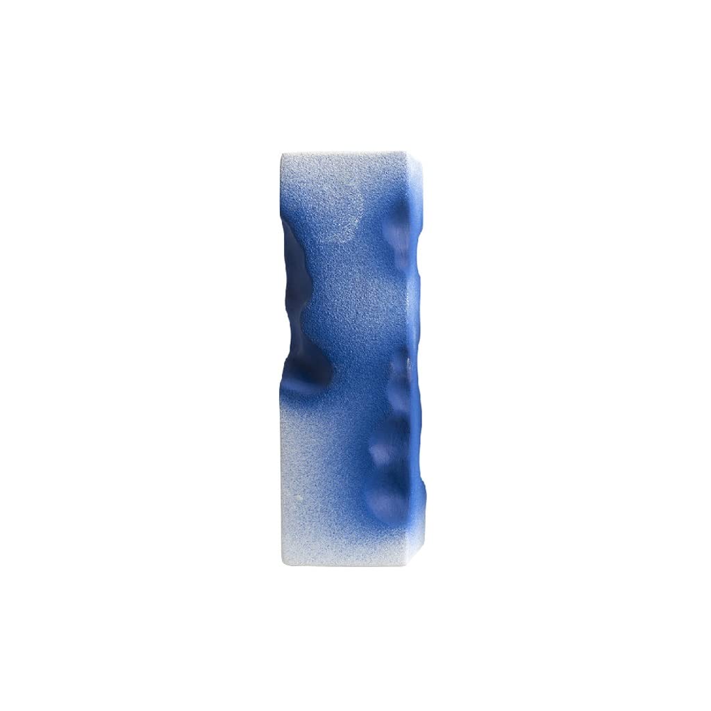 Vase en céramique bleu pour grand arrangement floral de table