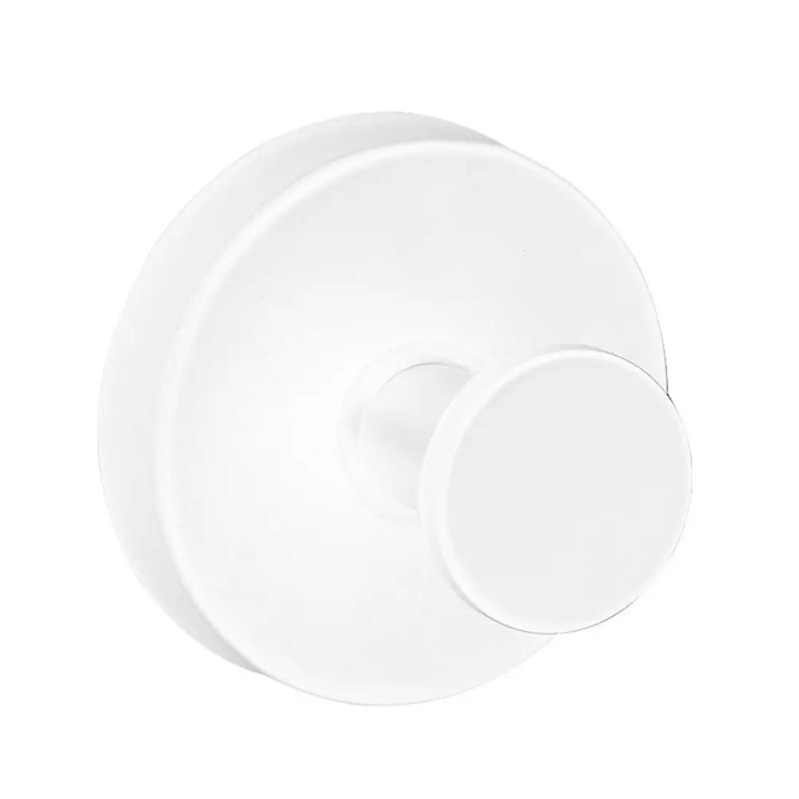 YUSUZH 10pcs Metal Suction Cup Hook Strong Vacuum Stainless Steel Wall Hanger Reusable Waterproof Clothes Hooks for Bathroom for Bathroom & Kitchen(White)
