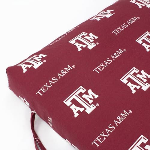 Image of College Covers Everything Comfy Texas A&M Aggies 2 Piece Chair Cushion