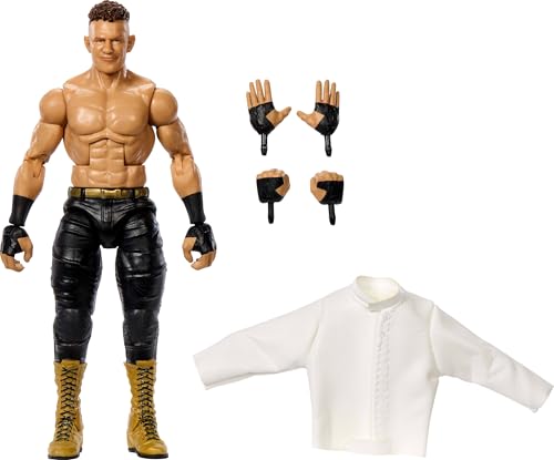 Mattel WWE Elite Action Figure & Accessories, 6-inch Collectible Channing “Stacks” Lorenzo with 25 Articulation Points, Life-Like Look & Swappable Hands
