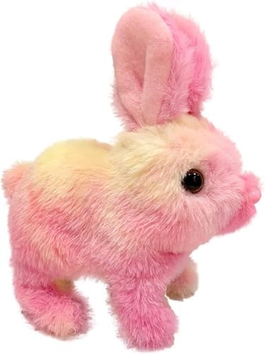 Image of Rabbit Interactive Electronic Pet Plush Bunny Toy with Sounds | Educational Interactive Bunny Rabbit Toy for Baby Kids | Animated Walking Wiggle Ears Twitch Nose Gift for Birthday.