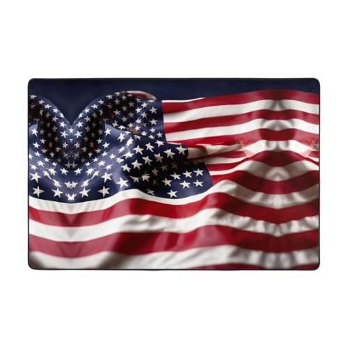 Tapis de zone américain pompier en textile premium ultra doux