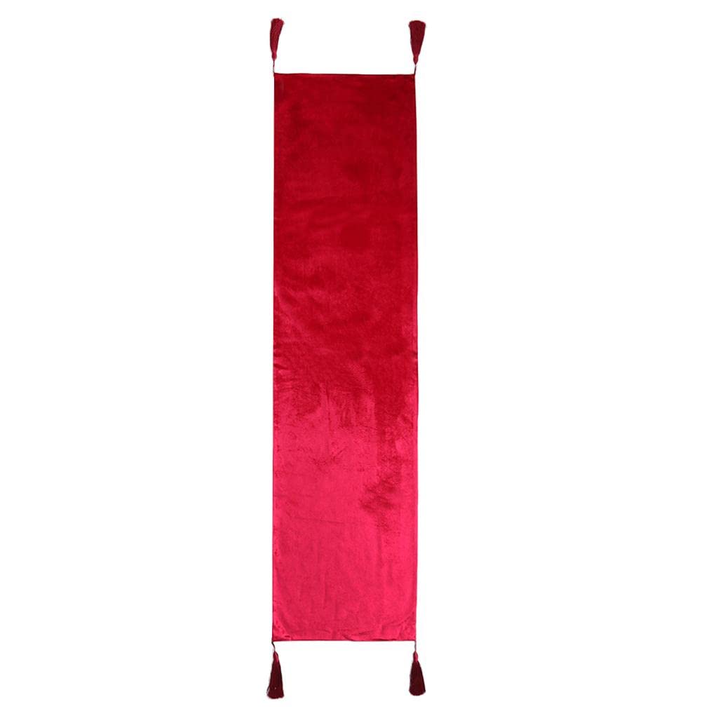 Luxury Bed Runner Bedding Scarf Protection for Bedroom Hotel Red Home & Garden | Bedding | Other Bedding-image-3