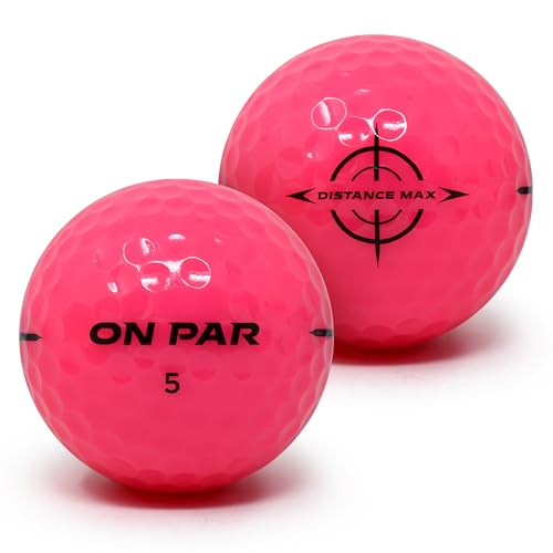Distance Max Golf Balls - 12 Pack for Enhanced Distance, Control & Accuracy, Ideal Golf Gift for All Swing Speeds with Bold Target Graphic, Premium Golf Accessories - Image 3